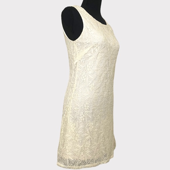 Alythea - Sleeveless Lace A-Line Dress - Ivory - Size Small - Picture 2 of 7
